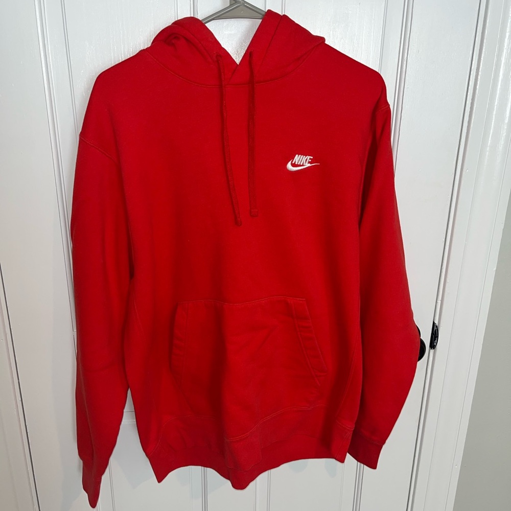 Red nike hoodie